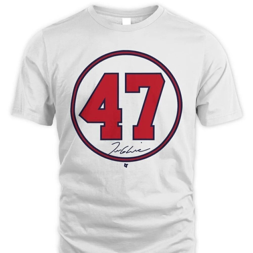 Tom Glavine 47 Number Circle Graphic T-Shirt Atlanta Braves Baseball Fan Tee 4